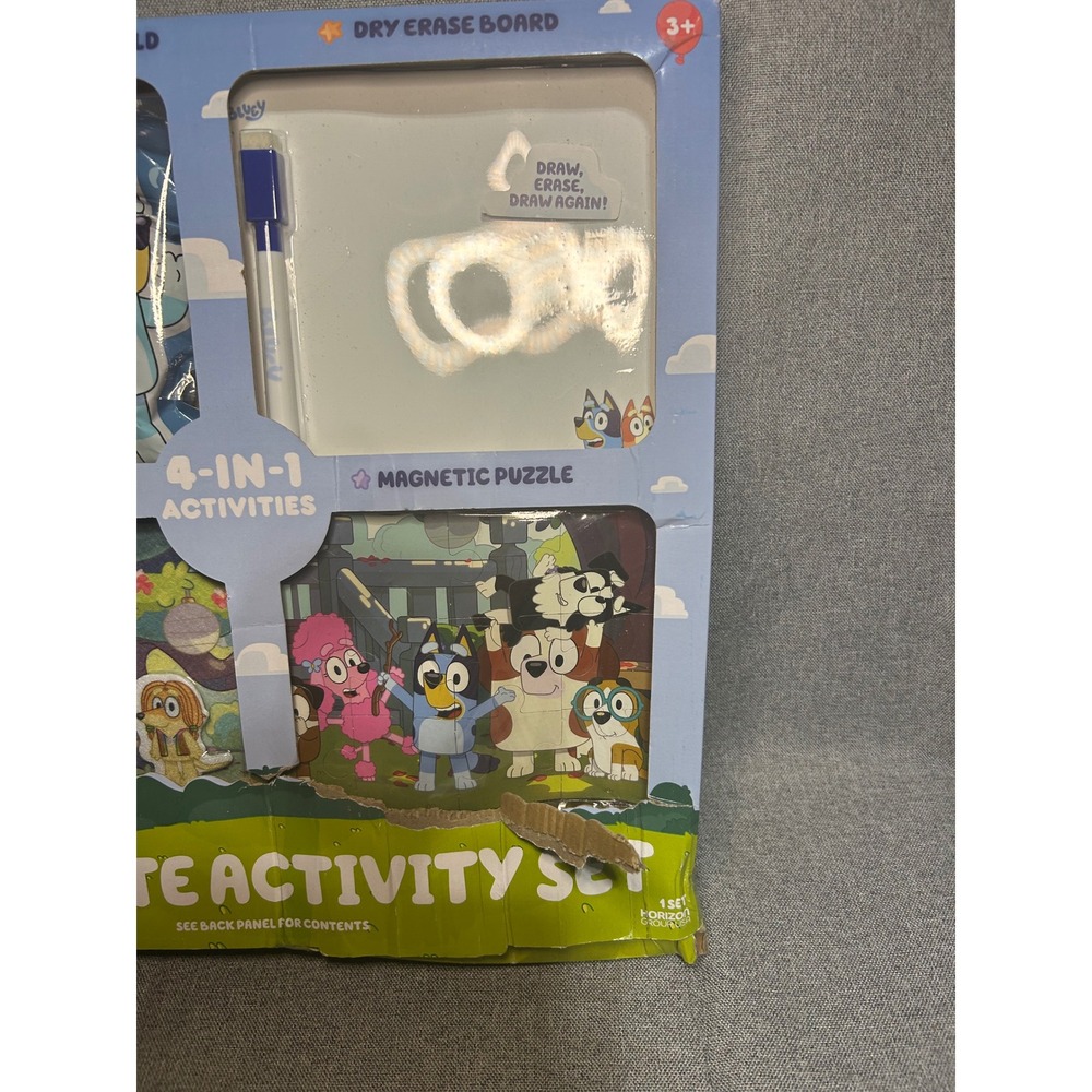 Bluey Ultimate Activity Set Kids OS Multi 4-in-1 SlimySand Felt Magnetic Puzzle - Picture 4 of 13